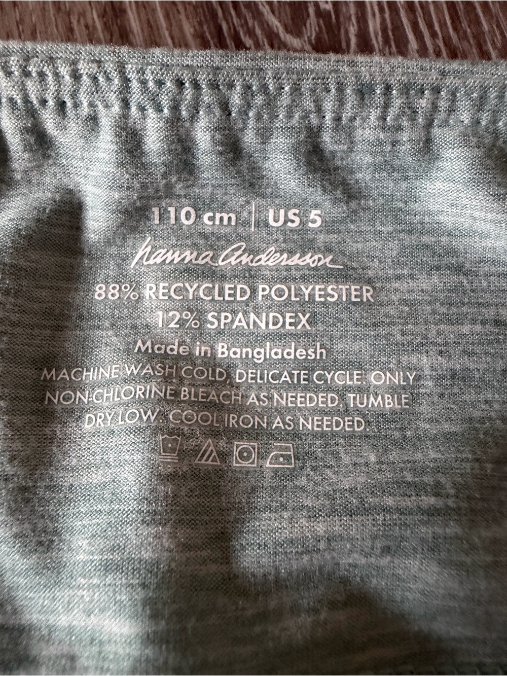 Hanna Andersson Teal Blue Girls' Leggings - Picture 2 of 5
